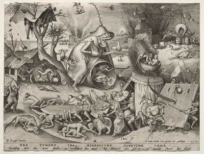 Die sieben Todsünden: Zorn von Pieter Bruegel