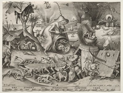 Die sieben Todsünden: Zorn von Pieter Bruegel the Elder
