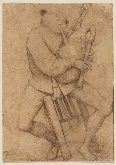 Der Dudelsackspieler von Pieter Bruegel the Elder