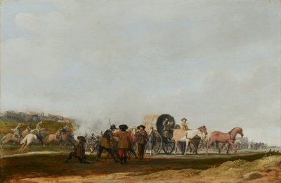 Hinterhalt eines Armeekonvois, 1631 von Pieter Jansz Post