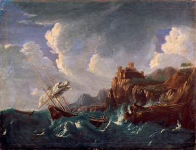 Stürmisches Meer, 17. Jahrhundert von Pieter Mulier the Younger