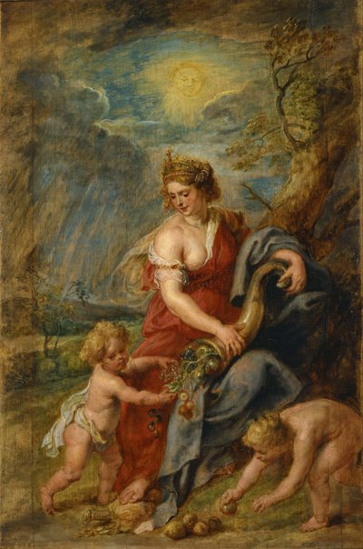 Überfluss (Abundantia) von Peter Paul Rubens