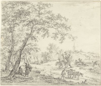 Nordholländische Landschaft (Egmond Richtung Castricum?) von Pieter Pietersz. Barbiers