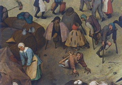 Kampf zwischen Karneval und Fastenzeit von Pieter Bruegel the Elder