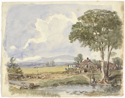 Landschaft mit Bauernhof von Pieter van Loon