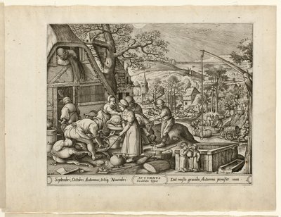 Herbst, aus Die vier Jahreszeiten von Pieter van der Heyden