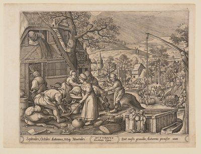 Herbst, aus Die vier Jahreszeiten von Pieter van der Heyden