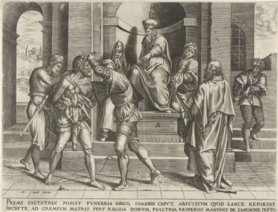 Gefangennahme von Johannes dem Täufer von Pieter van der Heyden