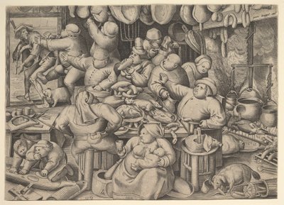 Die fette Küche, 1563 von Pieter van der Heyden