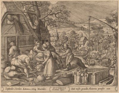 Herbst von Pieter van der Heyden after Hans Bol