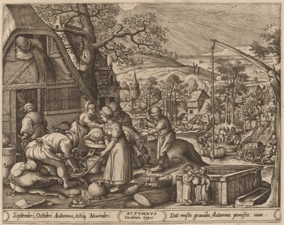 Herbst von Pieter van der Heyden after Hans Bol