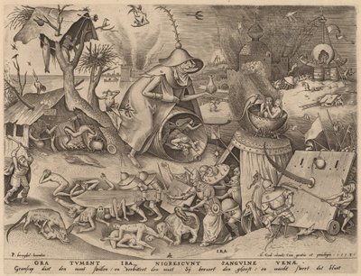 Zorn von Pieter van der Heyden after Pieter Bruegel the Elder