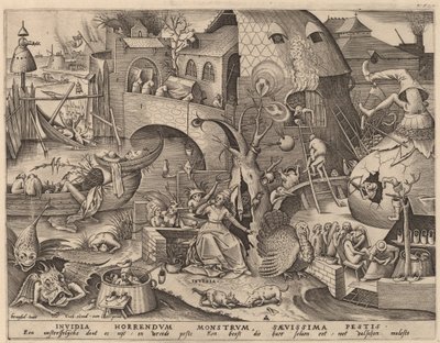 Neid von Pieter van der Heyden after Pieter Bruegel the Elder