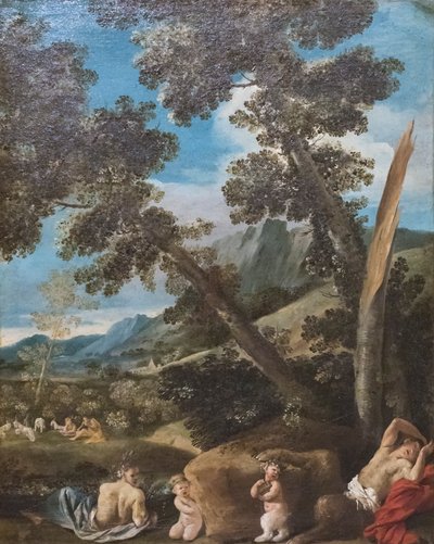 Landschaft mit Satyrn von Pietro (1611 50) Testa