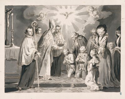 Firmung aus Die sieben Sakramente von Pietro Antonio Novelli