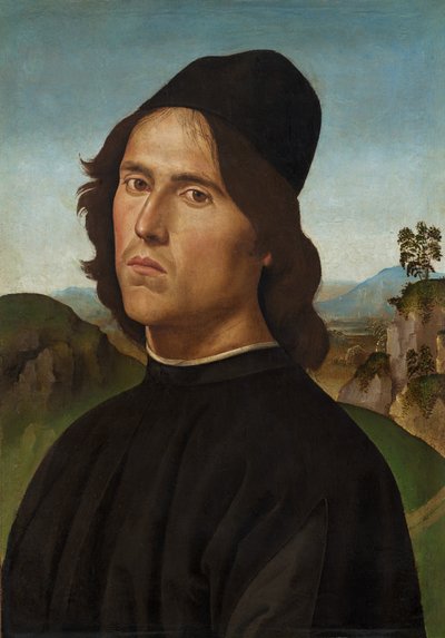 Porträt von Lorenzo di Credi von Pietro Perugino