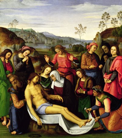 Die Beweinung Christi, 1495 von Pietro Perugino