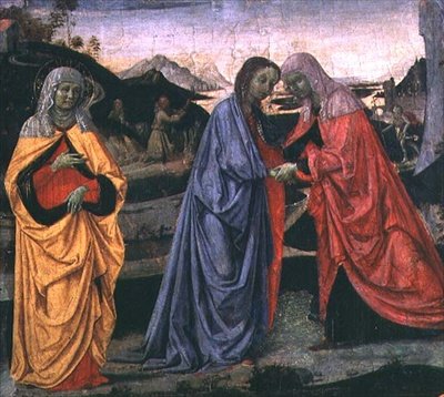 Die Heimsuchung von Pietro Perugino