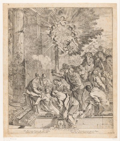 Anbetung durch die Könige von Pietro Testa