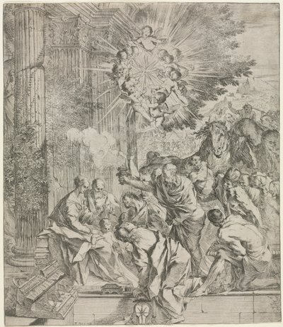 Anbetung der Könige, 1636-1638 von Pietro Testa