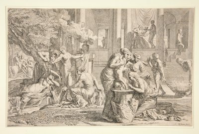 Die Geburt und Kindheit des Achilles von Pietro Testa
