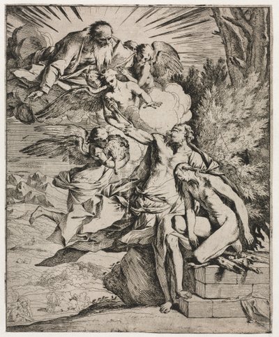 Das Opfer Abrahams von Pietro Testa