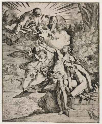 Das Opfer Abrahams von Pietro Testa