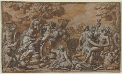 Bacchanal, 1600er von Pietro da Cortona