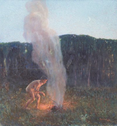 Die Rauchsäule von Plinio Nomellini