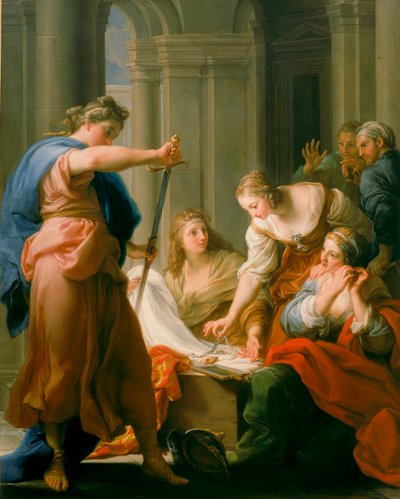 Achilles am Hof von Lykomedes von Pompeo Girolamo Batoni