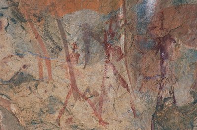 Menschliche Figuren (Höhlenmalerei) von Prehistoric Prehistoric