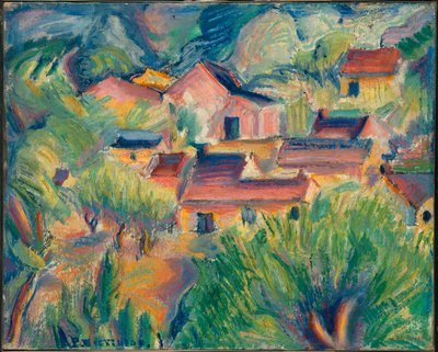 Häuser und Landschaft von Preston Dickinson