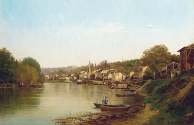Am Ufer der Seine in Meudon von Prosper Galerne