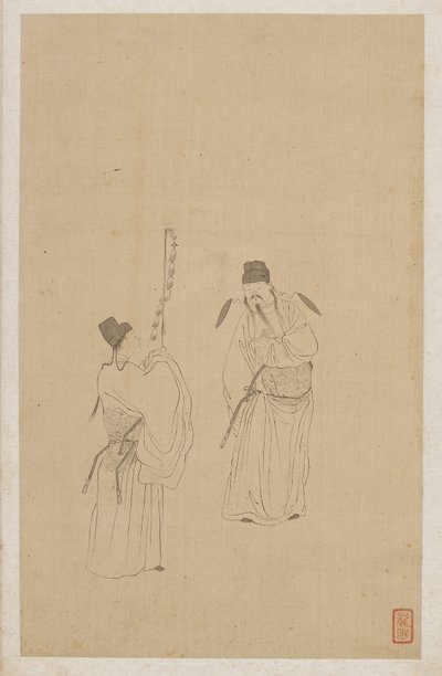 Figuren von Qing Dynasty Chinese School