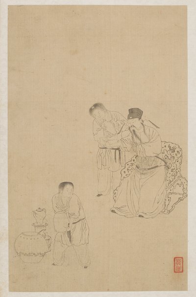 Figuren von Qing Dynasty Chinese School