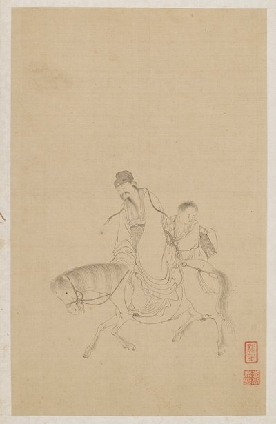 Figuren von Qing Dynasty Chinese School