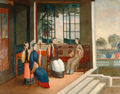 Musiker von Qing Dynasty Chinese School