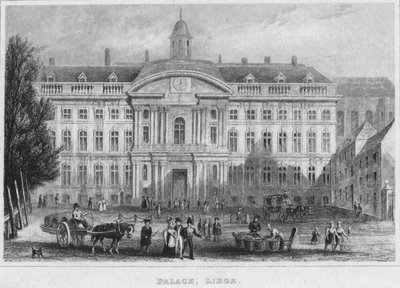 Palast, Lüttich, 1850 von R. Brice