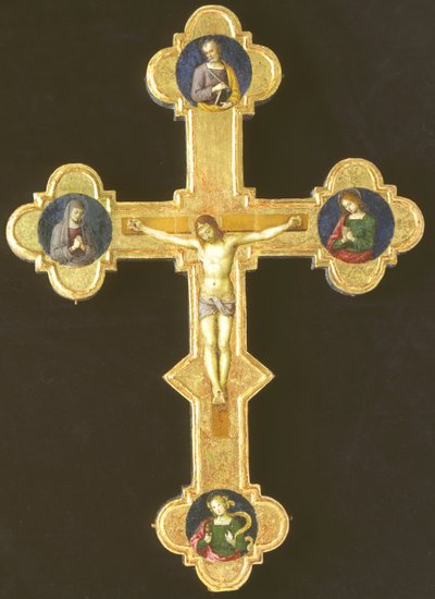 Prozessionskreuz mit Franziskanischen Heiligen (recto) von Raffaello