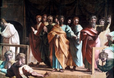 Der Tod des Ananias, 1515 von Raffaello Sanzio Raphael