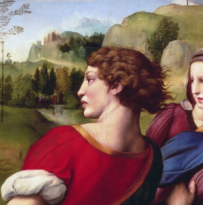 Die Kreuzabnahme (Detail), 1507 von Raffaello Sanzio Raphael