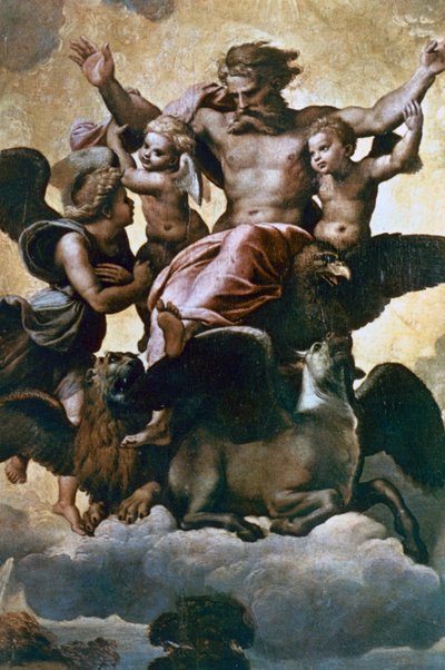 Vision von Ezechiel von Raffaello Sanzio Raphael
