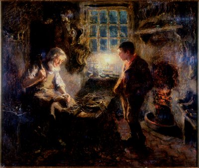 Die Werkstatt des Schusters, 1909 von Ralph Hedley