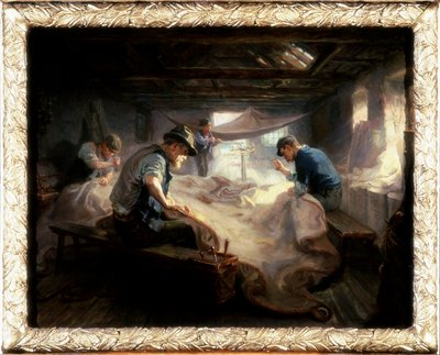 Das Segelloft, 1908 von Ralph Hedley