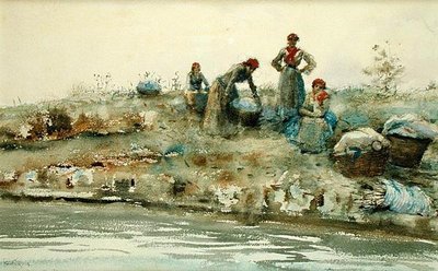 Wäscherinnen in Venedig von Ralph Wormsley Curtis