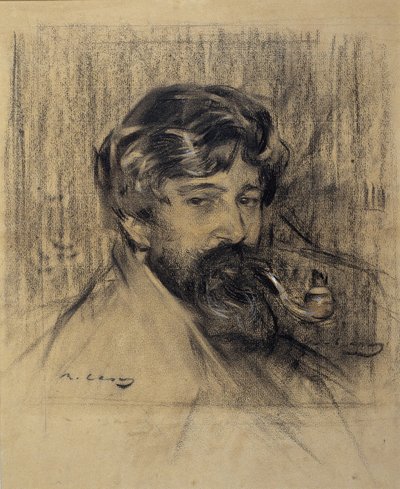 Porträt von Santiago Rusiñol von Ramón Casas