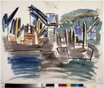 Frachtschiffe von Raoul Dufy