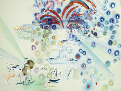 Feuerwerk, Trouville von Raoul Dufy