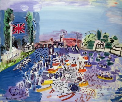Die Regatta in Henley, ca. 1930 von Raoul Dufy