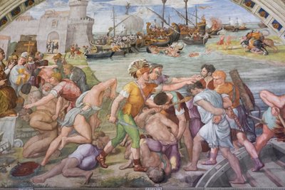Die Schlacht von Ostia von Raphael (1483 1520)